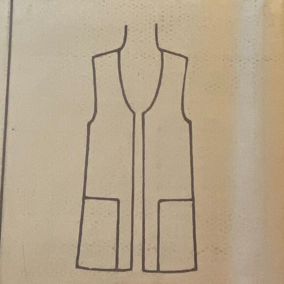 Simplicity 5231 Pattern Vest Men 42-44 Phoebe Cates Uncut Vintage Boho Unlined - Picture 4 of 7